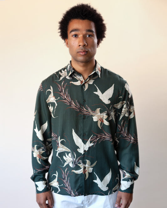 Dove Long Sleeve Printed Shirt