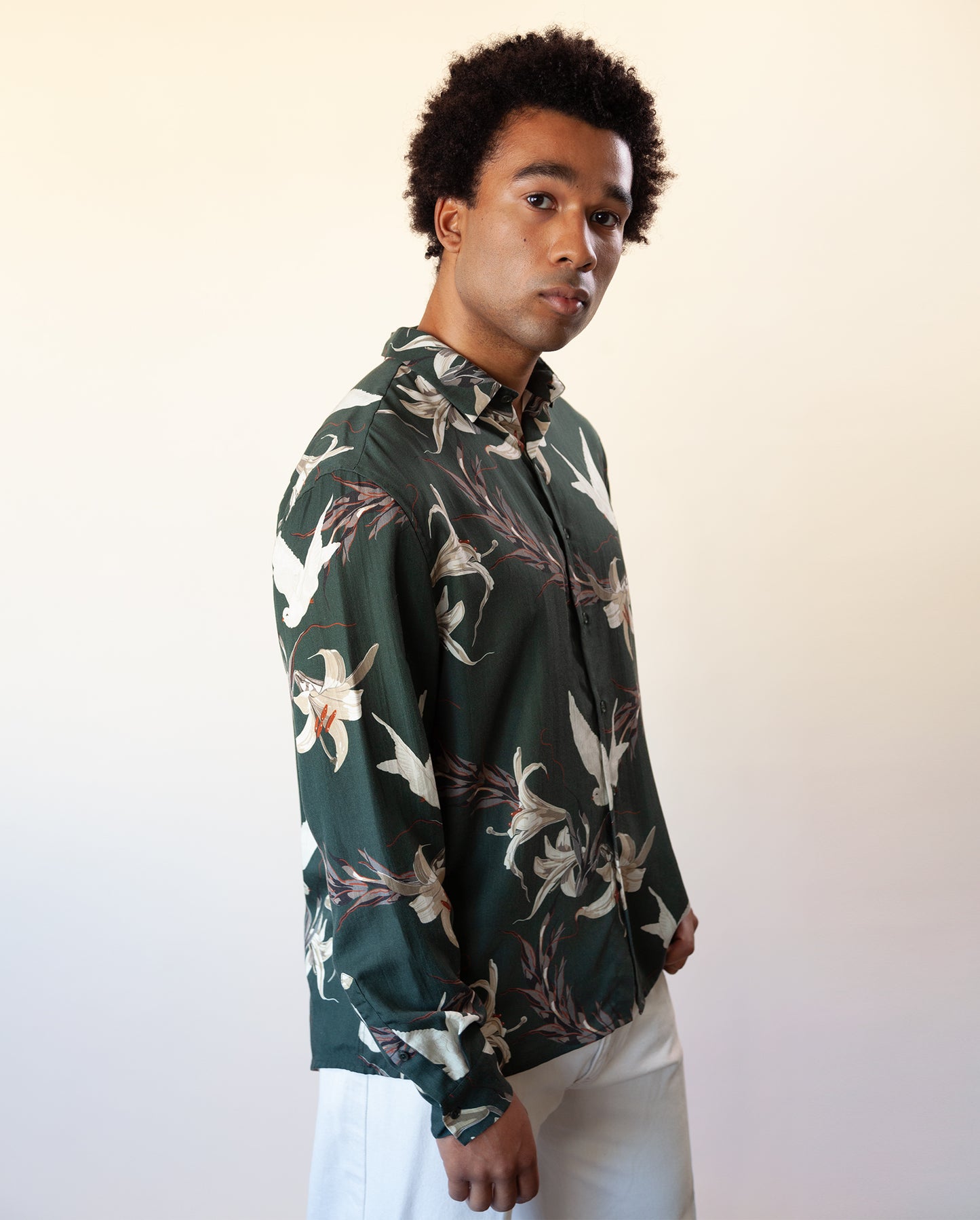 Dove Long Sleeve Printed Shirt