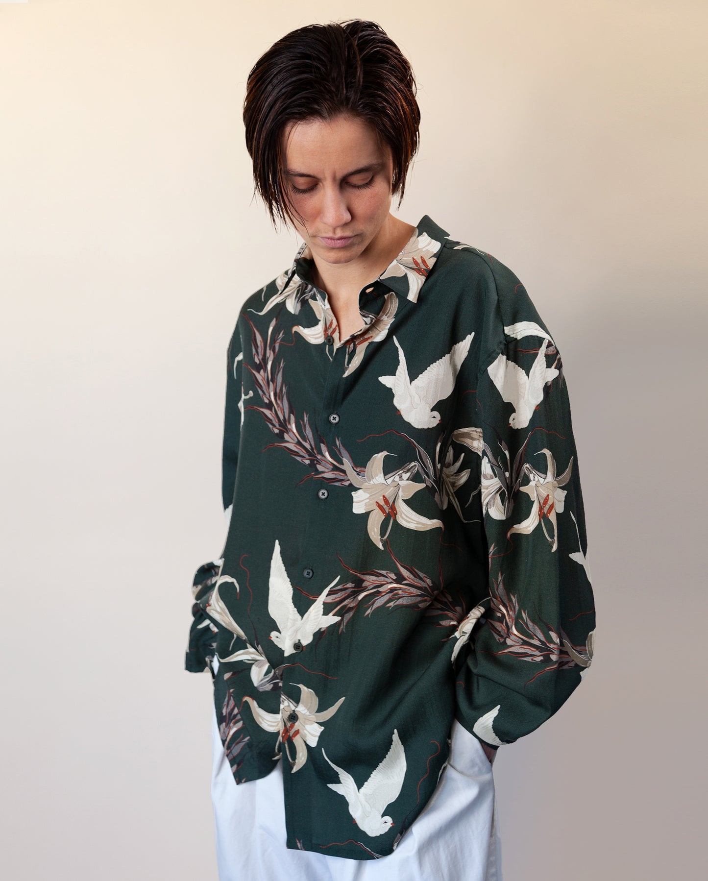 Dove Long Sleeve Printed Shirt
